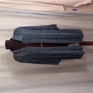 Ve Ve Collection 2X by Vikki VI Open Front Cardigan Blue Stretchy Slinky